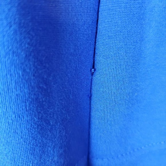 Madewell Cobalt Blue Raw Edging Sleeveless Dress With Pockets Size XS - Picture 6 of 8